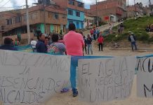 En Soacha realizan protestas por falta de agua potable